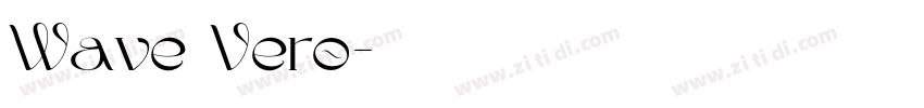 Wave Vero字体转换